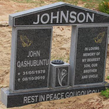 JOHNSON John Qashubuntu 1978-2010