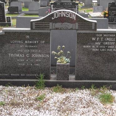 JOHNSON Thomas C. 1929-1982 &amp; W.F.T. GREEFF 1932-1998