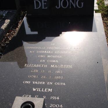 JONG Elizabeth Maureen, de 1913-1993 &amp; Willem 1914-2004