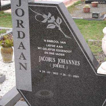 JORDAAN Jacobus Johannes 1953-2001