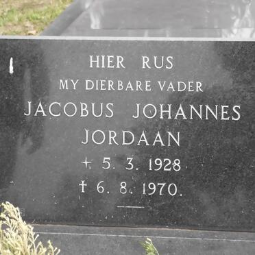 JORDAAN Jacobus Johannes 1928-1970