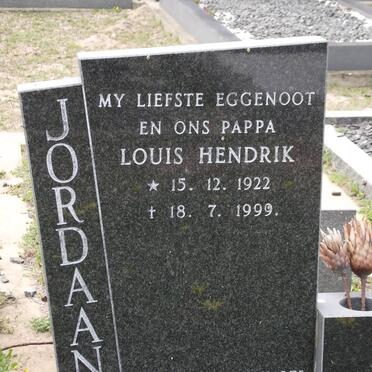 JORDAAN Louis Hendrik 1922-1999