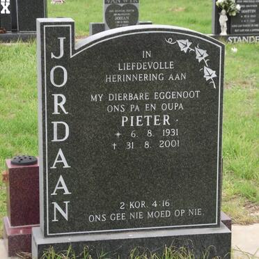 JORDAAN Pieter 1931-2001
