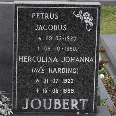 JOUBERT Petrus Jacobus 1920-1990 &amp; Herculina Johanna HARDING 1923-1999