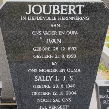 JOUBERT Ivan 1933-1999 &amp; Louisa Johanna S. 1940-2004