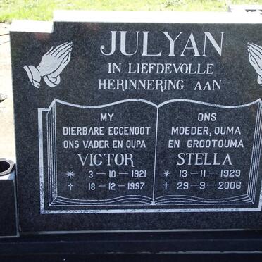 JULYAN Victor 1921-1997 &amp; Stella 1929-2006