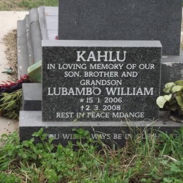 KAHLU Lubambo William 2006-2008