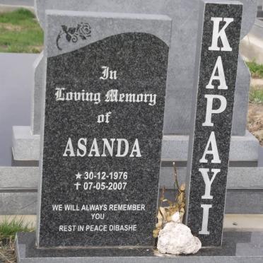 KAPAYI Asanda 1976-2007