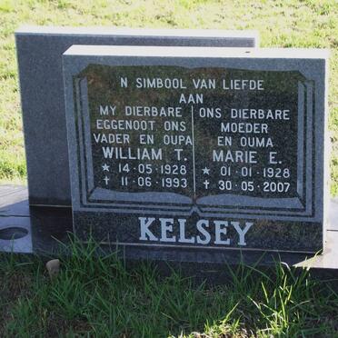 KELSEY William T. 1928-1993 &amp; Marie E. 1928-2007