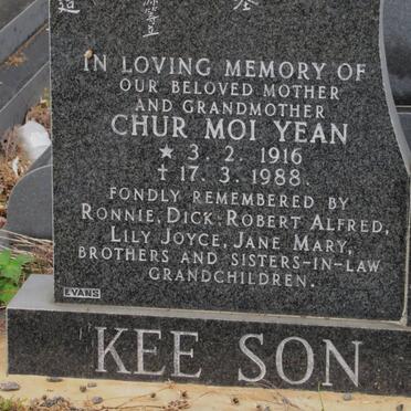 KEE SON Chur Moi Yean 1916-1988