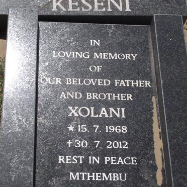 KESENI Xolani 1968-2012