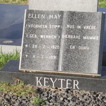 KEYTER Ellen May formerly STIPP nee WERNICH 1920-1991