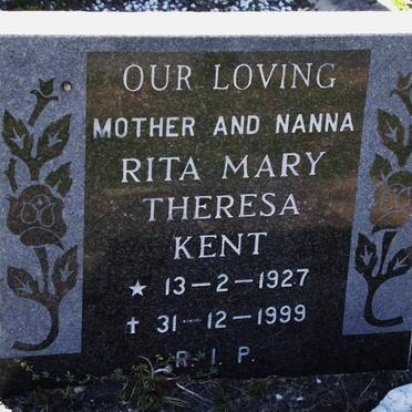 KENT Rita Mary Theresa 1927-1999
