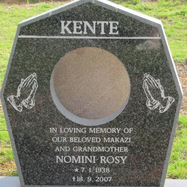 KENTE Nomini Rosy 1938-2007