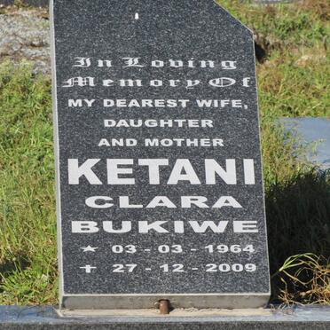 KETANI Clara Bukiwe 1964-2009