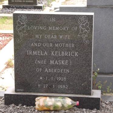 KELBRICK Irmela nee MASKE 1928-1982