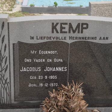 KEMP Jacobus Johannes 1905-1970
