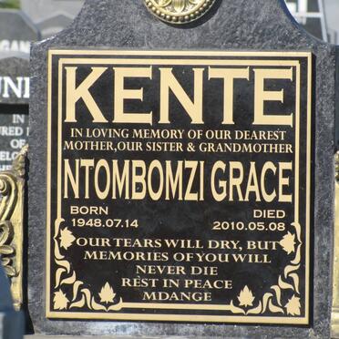 KENTE Ntombomzi Grace 1948-2010