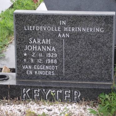 KEYTER Sarah Johanna 1929-1988