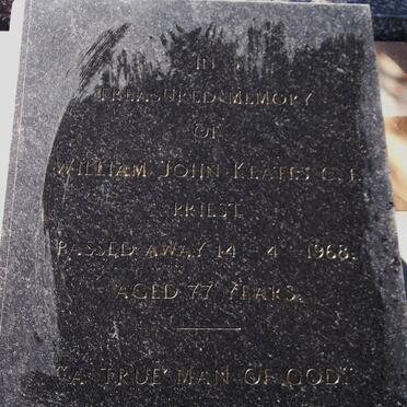 KEATES William John -1968