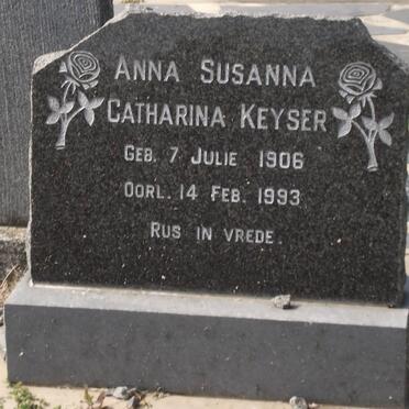KEYSER Anna Susanna Catharina 1906-1993