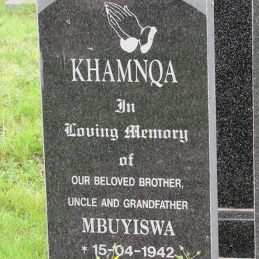 KHAMNQA Mbuyiswa 1942-2005