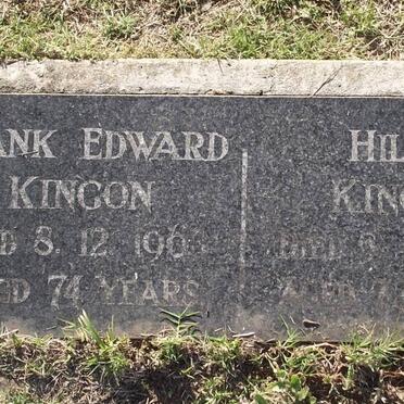 KINGON Frank Edward 1963 &amp; Hilda -1964