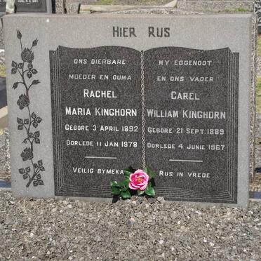 KINGHORN Carel William 1889-1967 &amp; Rachel Maria 1892-1978