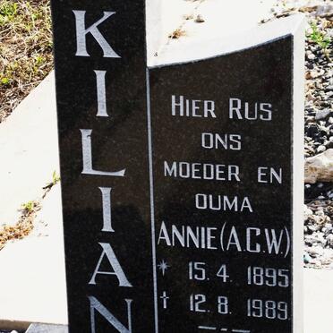 KILIAN A.C.W. 1895-1989