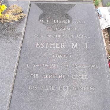 KILIAN Mattheus J. 1933-2008 &amp; Esther M.J. 1930-1996