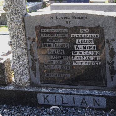 KILIAN Louis Almero 1912-1983 &amp; Irene Frances ASCARAY 1914-1965