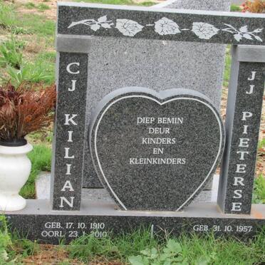 KILIAN C.J. 1910-2010 :: PIETERSE J.J. 1957-