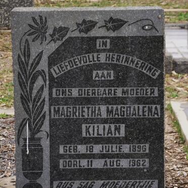 KILIAN Magrietha Magdalena 1896-1962