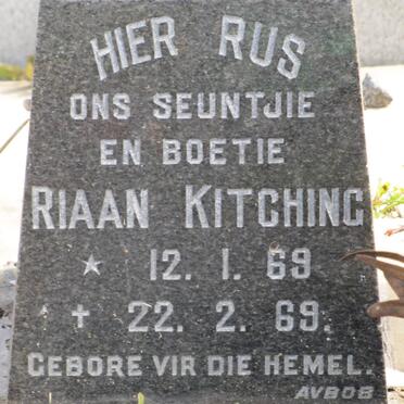 KITCHING Riaan 1969-1969
