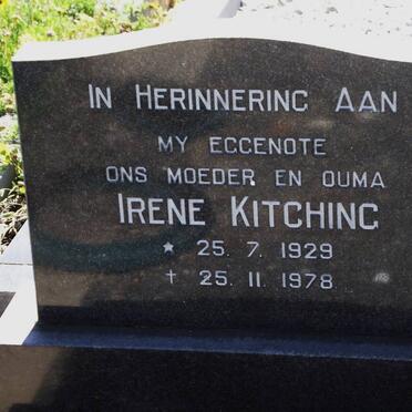 KITCHING Irene 1929-1978
