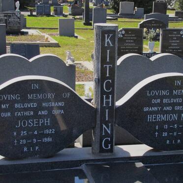 KITCHING Joseph 1922-1981 &amp; Hermion Mavis 1930-2009