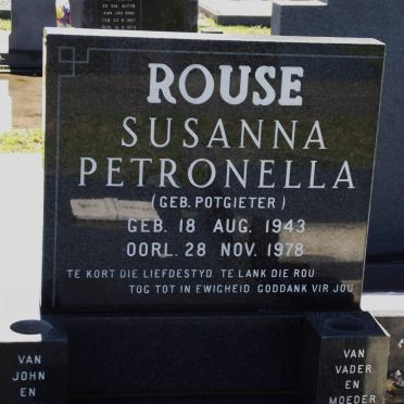 KLEBER Susanna Petronella formerly ROUSE nee POTGIETER 1943-1978