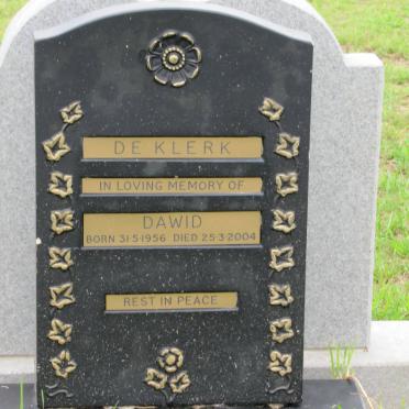 KLERK Dawid, de 1956-2004