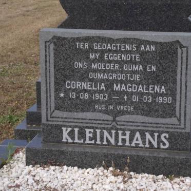 KLEINHANS Cornelia Magdalena 1903-1990