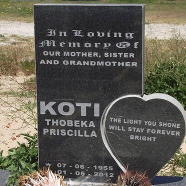 KOTI Thobeka Priscilla 1955-2012