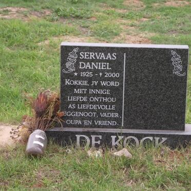 KOCK Servaas Daniel, de 1925-2000