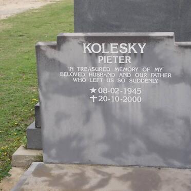 KOLESKY Pieter 1945-2000