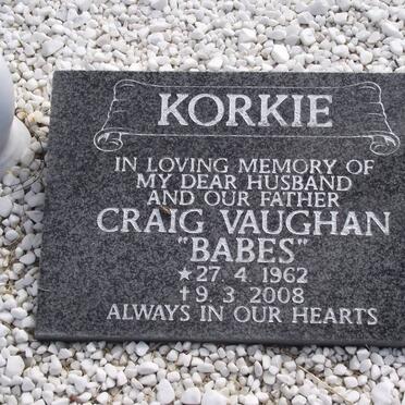 KORKIE Craig Vaughan 1962-2008