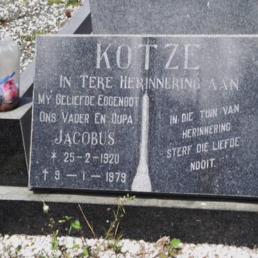 KOTZE Jacobus 1920-1979