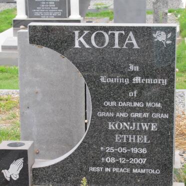KOTA Konjiwe Ethel 1936-2007