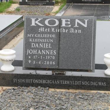 KOEN Daniel Johannes 1970-2006