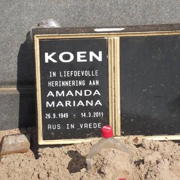 KOEN Amanda Mariana 1949-2011