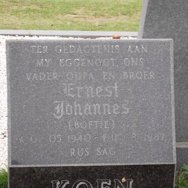 KOEN Ernest Johannes 1940-1987