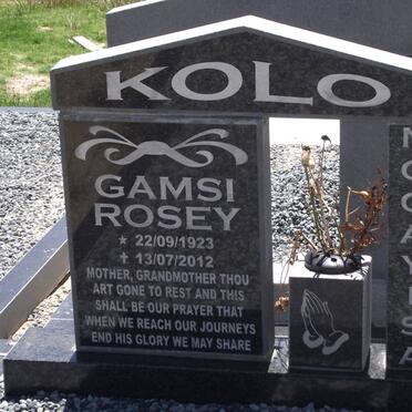 KOLO Ngcayisa Gamsi Rosey 1923-2012