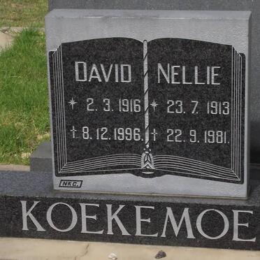 KOEKEMOER David 1916-1996 &amp; Nellie 1913-1981